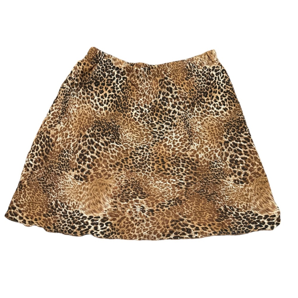Luisa Spagnoli Chiffon Skirt in Leopard. Size M. EUC